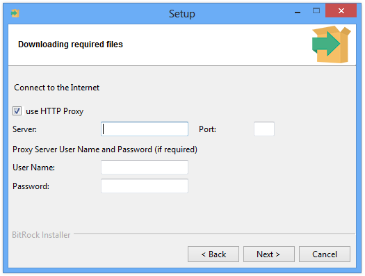 Proxy server configuration